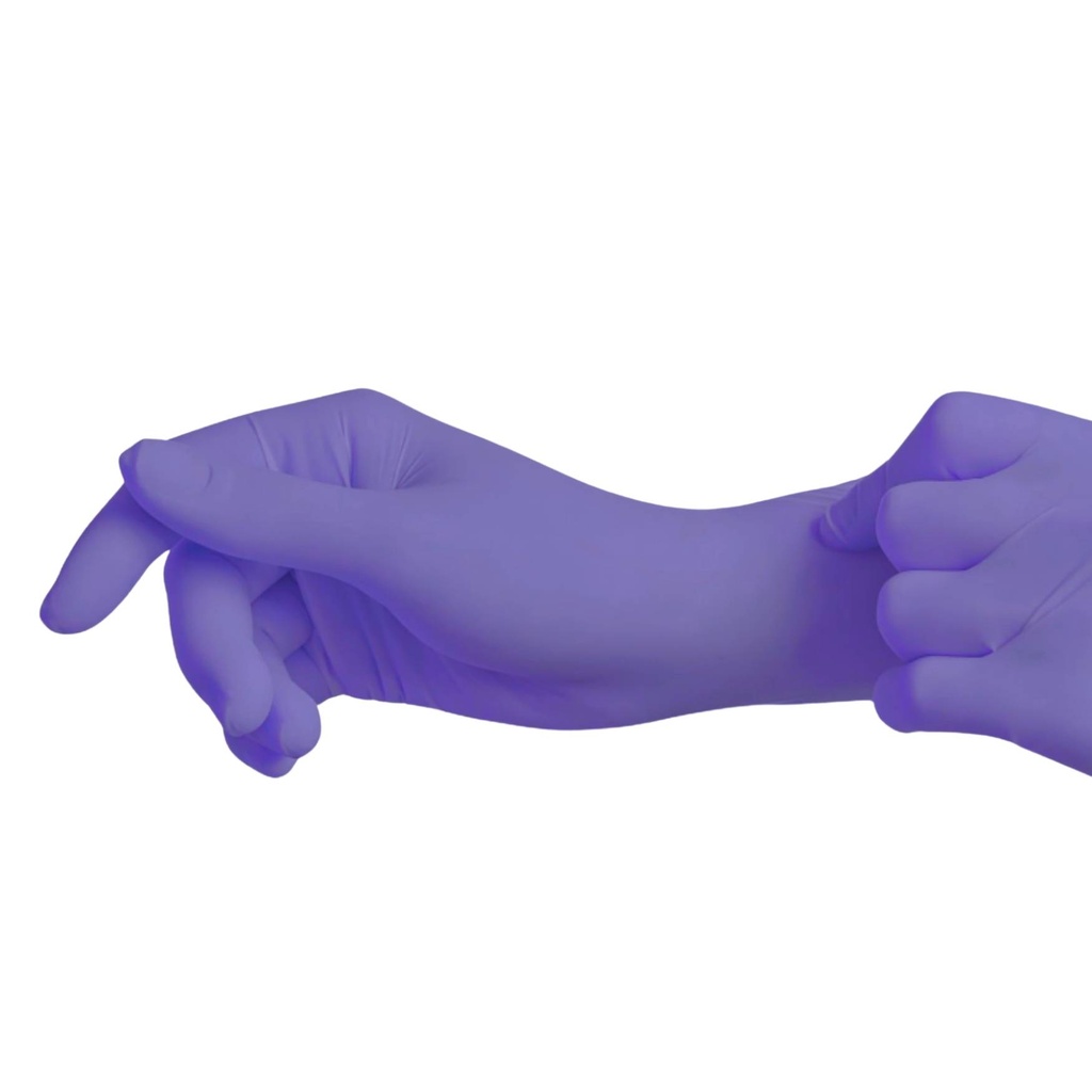 Guantes de Nitrilo Premium Azul Seda InnCare  