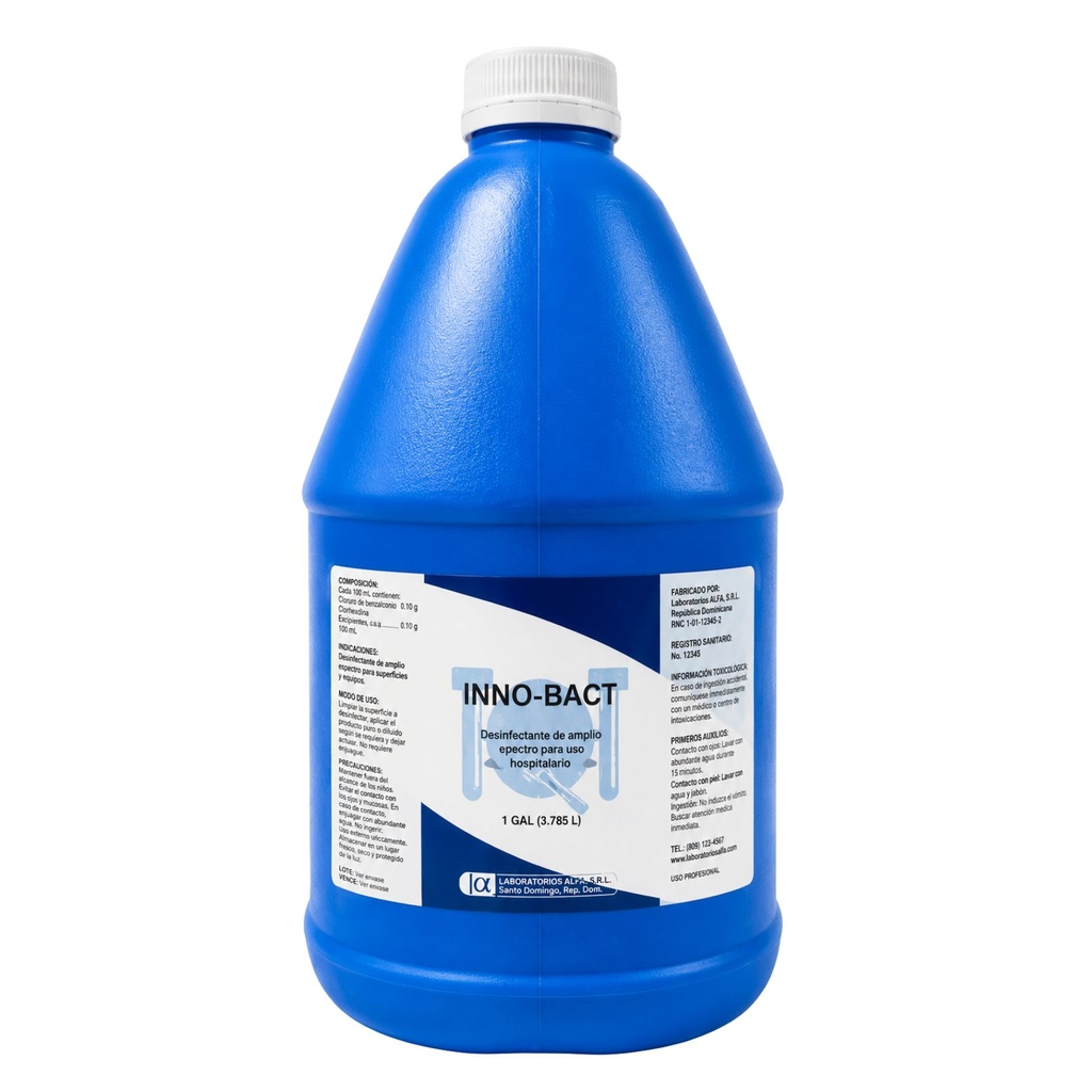 Jabón de Clorhexidina al 4% en Galón 128 oz INNO-BACT