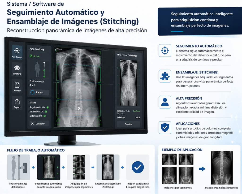 [SFW-1000N1a] Actualización: Sistema / Software de Seguimiento Automático y Ensamblaje de Imágenes (Stitching)