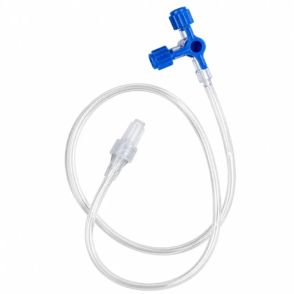 Llave de 3 vias para Bajante de suero InnCare