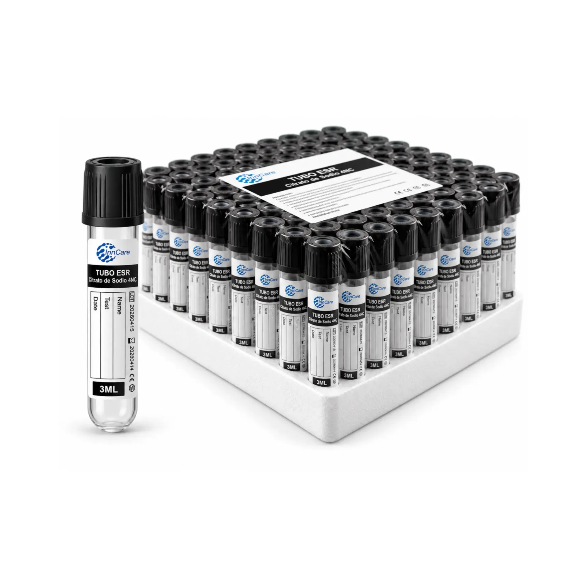 Tubo de Extracción de Sangre de 3ml InnCare