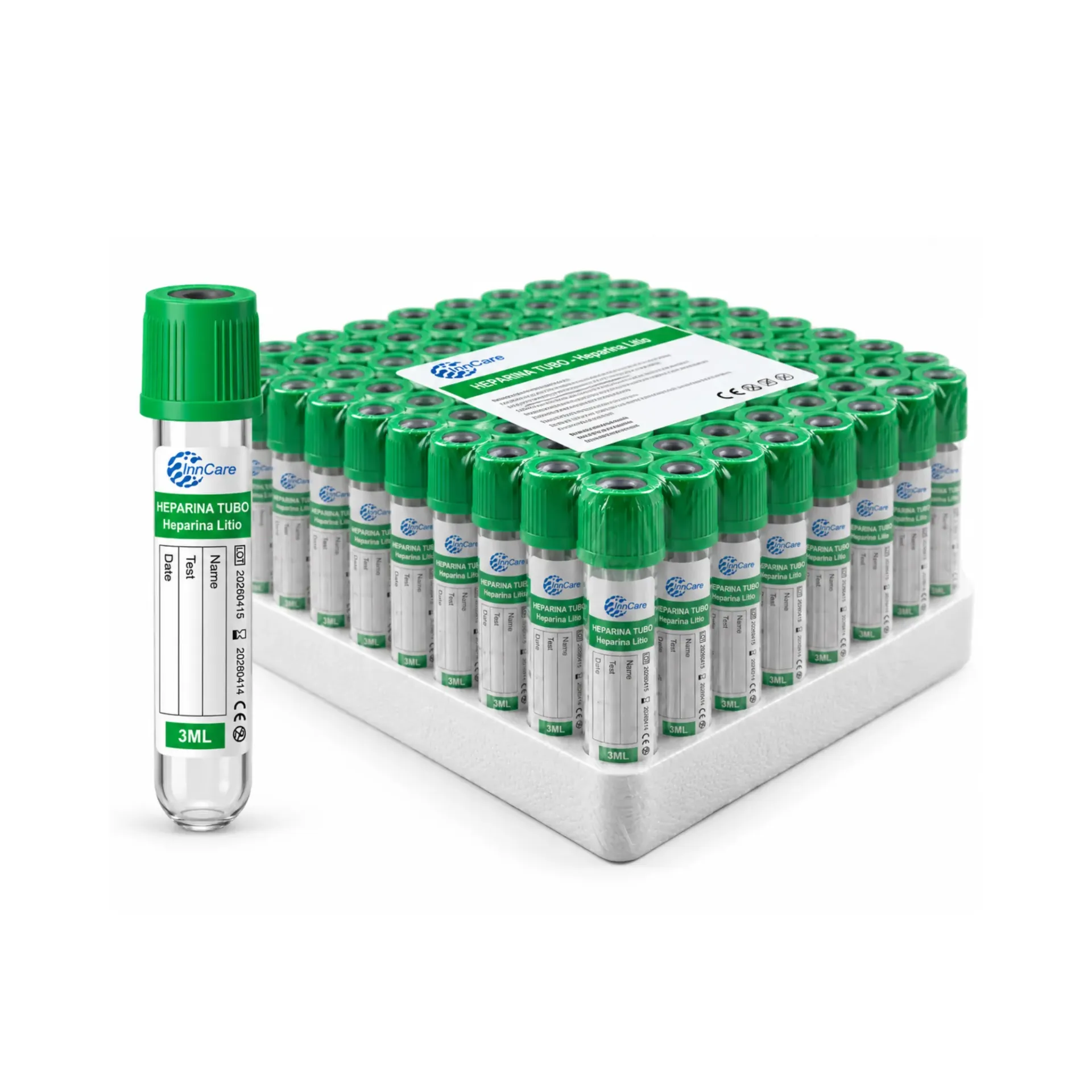 Tubo de Extracción de Sangre de 3ml InnCare