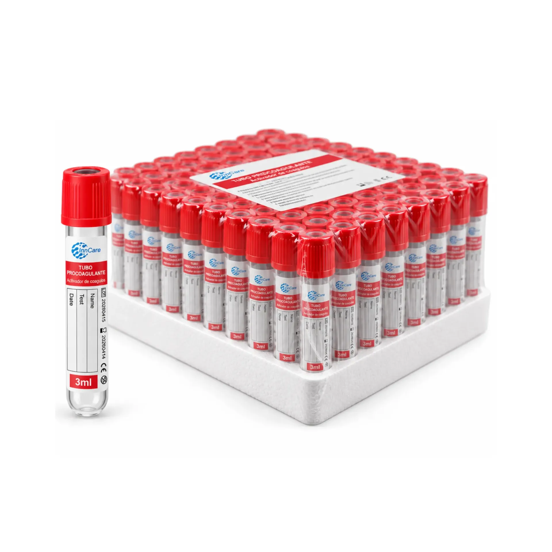 Tubo de Extracción de Sangre de 3ml InnCare