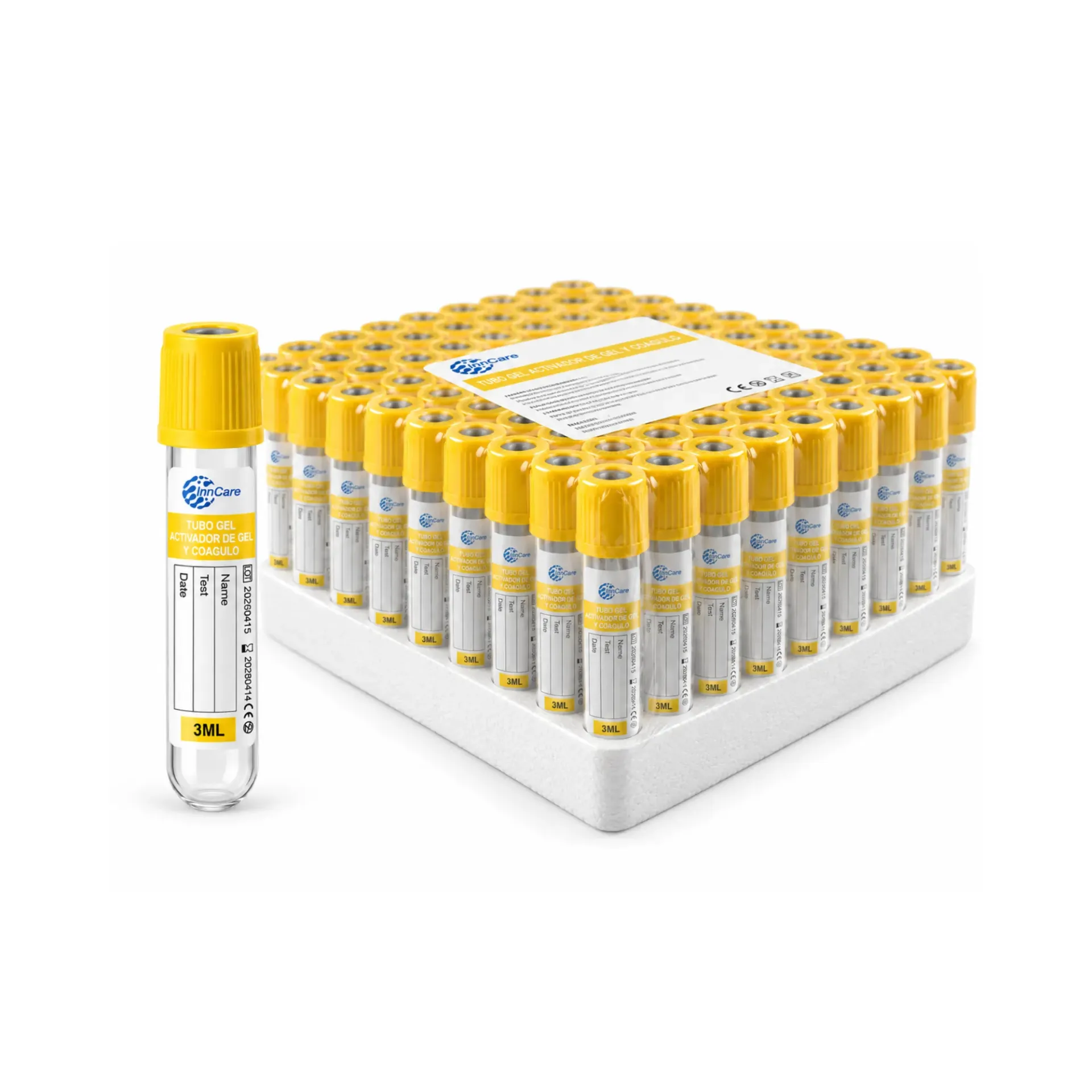 Tubo de Extracción de Sangre de 3ml InnCare