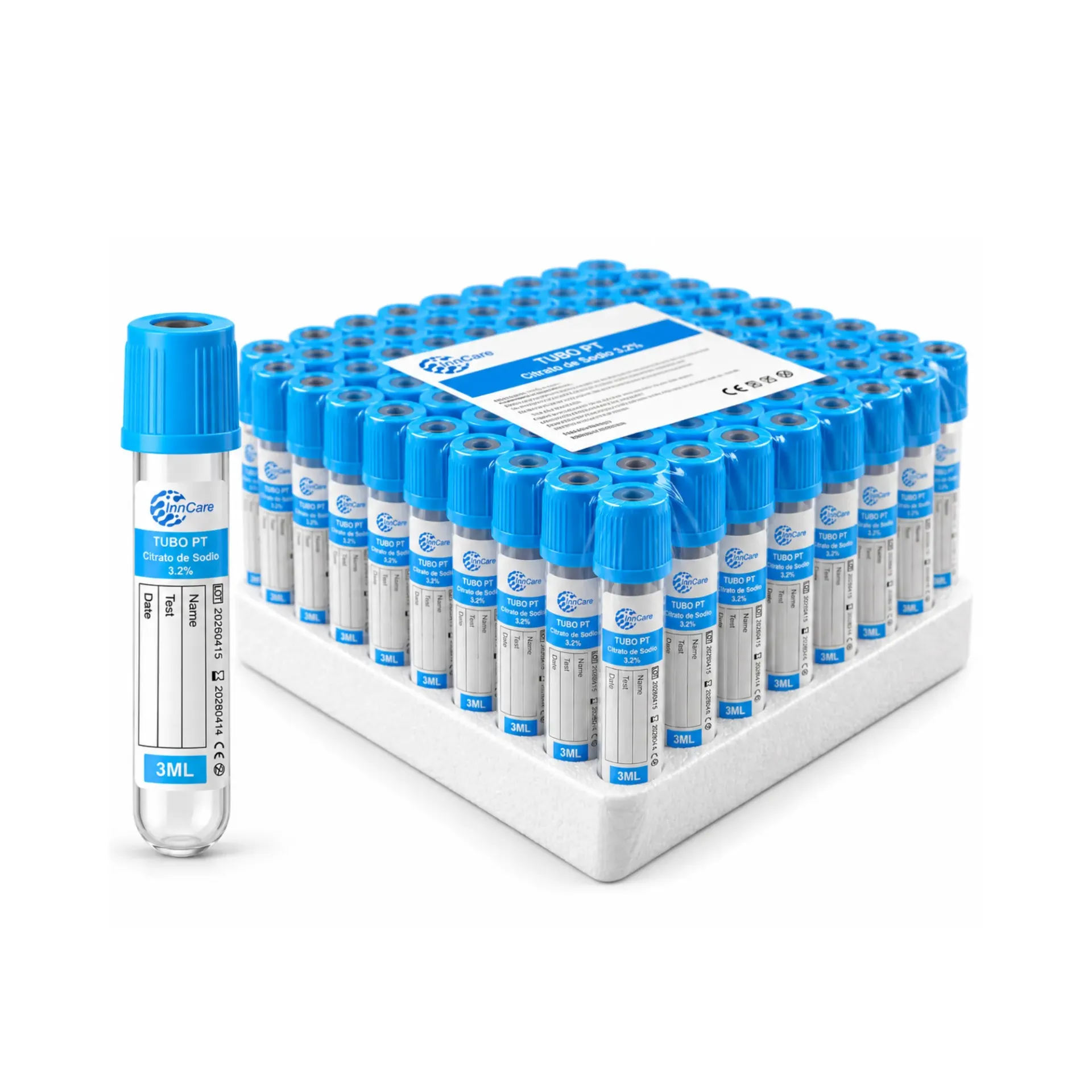 Tubo de Extracción de Sangre de 3ml InnCare