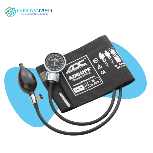 [70011abk] Esfigmomanómetro Aneroibicos Portatil Negro ADC