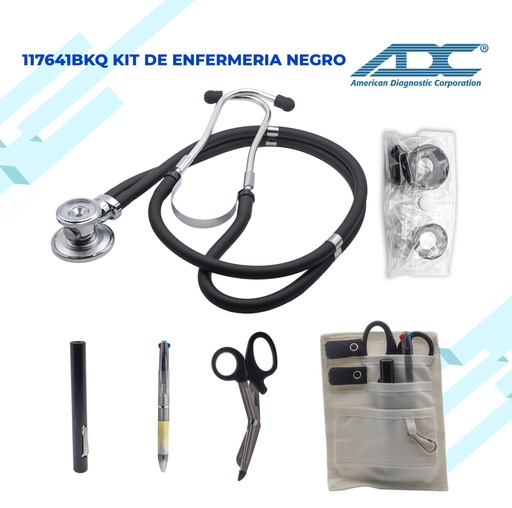 [117641BKQ] Kit de Enfermeria Negro 