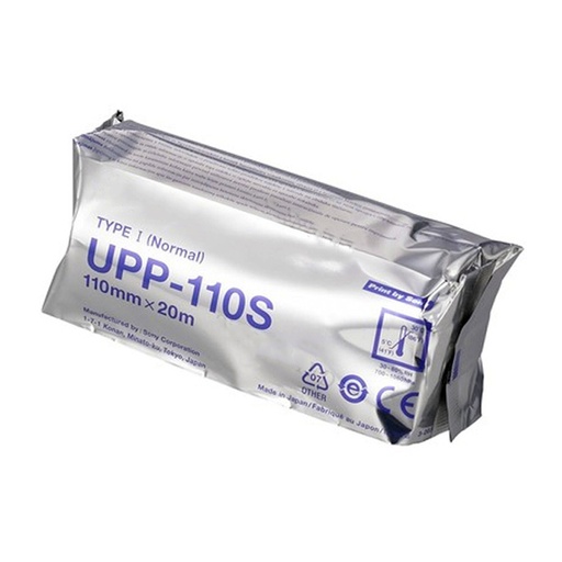 Papel de Sonografias 110mm x 20m UPP-110 S Tipo I Ultrasonido