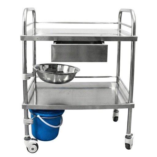 [SKH002] CARRO DE CURA  DE ACERO INOXIDABLE