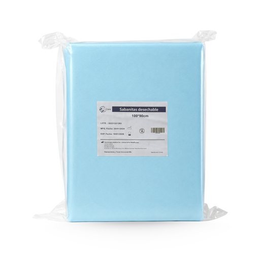 [INN-105] Sabanitas Desechables Absorbentes de 35 x 39" (90 cm x 100 cm) InnCare azul claro