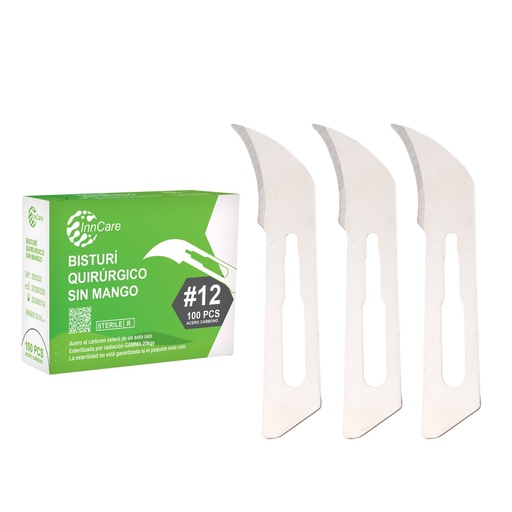 [INN-408] Bisturí #12 Sin Mango InnCare