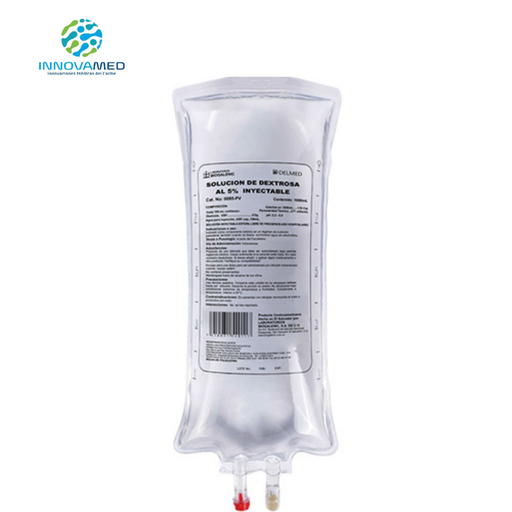 [JTQDIN] Dextrosa al 5% en Bolsa de 1000ML Solución Inyectable ALFA 