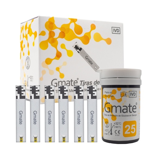 [INN-0007-PO] Tirillas para Glucómetro Gmate GM10XAPO 50/1