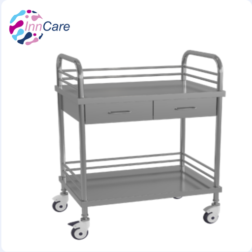 [INN-L014] Carro Abierto de Acero Inoxidable para Distribución Con Gavetas Hospitalaria – InnCare