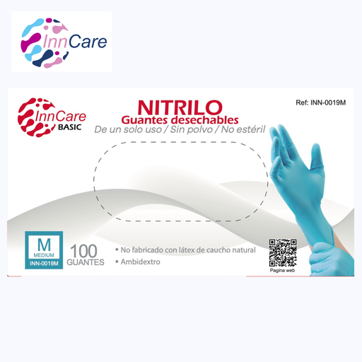 Guantes de Nitrilo Azul InnCare Basic 