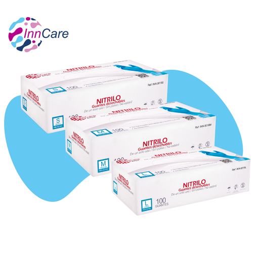 Guantes de Nitrilo Azul InnCare Basic 