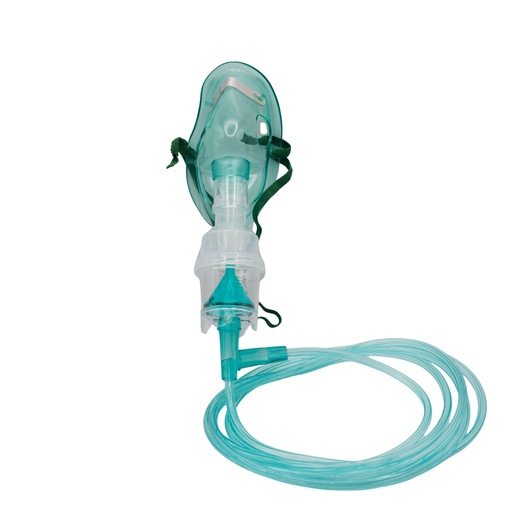  Mascarilla para Nebulizar Con Tubo, Color Verde InnCare   
