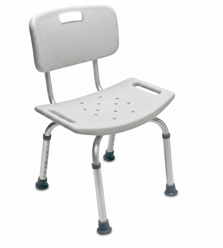 [7921KD-1] Silla de Baño Abatible con Respaldo/Asiento de Bañera