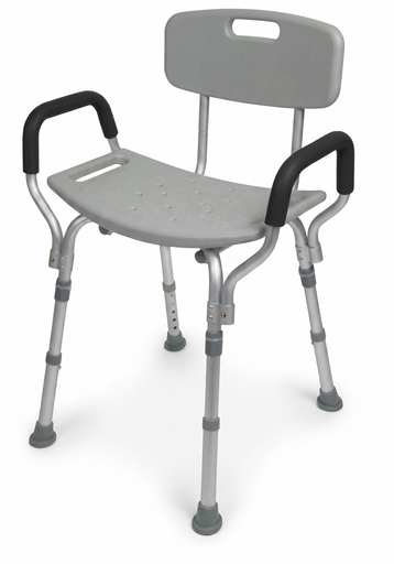 [7921RA] Silla de Baño con Respaldo y Brazos Graham Field