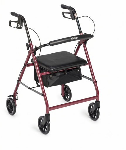[R726BK] Andador de 4 Ruedas, Asiento y Freno drive