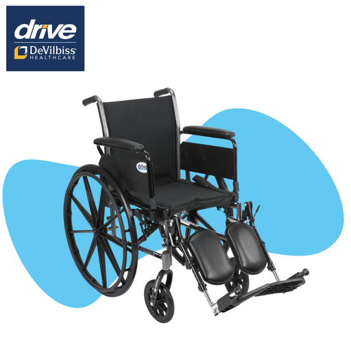 [K318ADFA-ELR] Silla de Ruedas Acolchada Drive 18