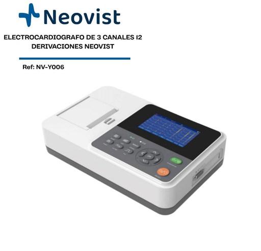 [NV-Y006-300G] Electrocardiógrafo de 3 Canales 12 Derivaciones Neovist 