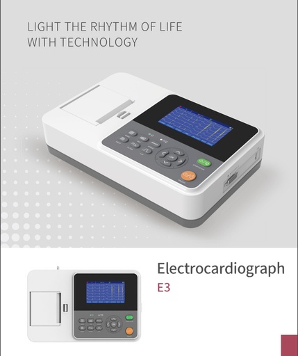 [NV-Y010] Electrocardiógrafo de 3 Canales 12 Derivaciones Neovist 