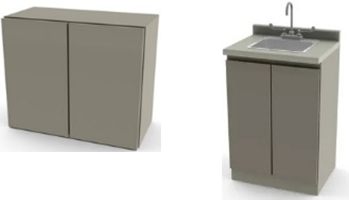 [INN-L096] Lavamano Quirugico de una Boca Accionado Por Rodilla InnCare