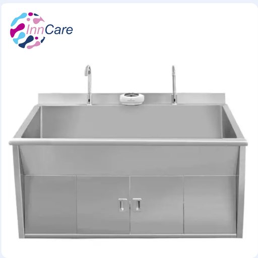 [INN-L097] Lavamanos Quirúrgico de dos Estaciones Accionado por Pedal InnCare 