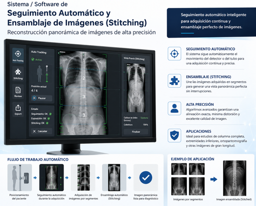 [SFW-1000N1a] Actualización: Sistema / Software de Seguimiento Automático y Ensamblaje de Imágenes (Stitching)